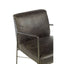 Esperance Living Hoxton Grey Leather Lounge Chair House of Isabella UK