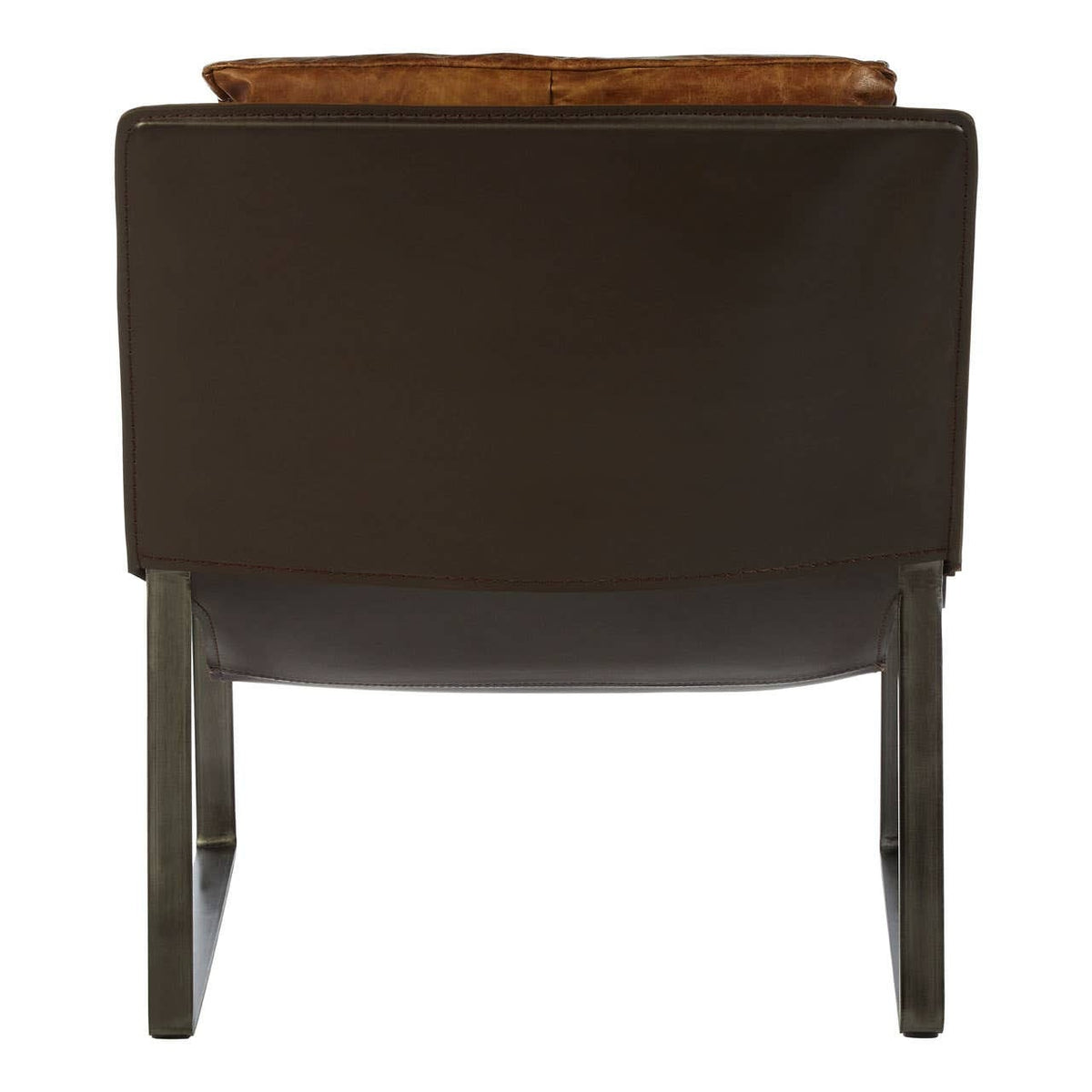 Esperance Living Hoxton Light Brown Leather Lounge Chair House of Isabella UK