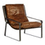 Esperance Living Hoxton Light Brown Leather Lounge Chair House of Isabella UK