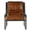 Esperance Living Hoxton Light Brown Leather Lounge Chair House of Isabella UK