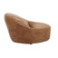 Esperance Living Hoxton Light Brown Leather Lounge Cocoon Chair House of Isabella UK