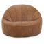 Esperance Living Hoxton Light Brown Leather Lounge Cocoon Chair House of Isabella UK