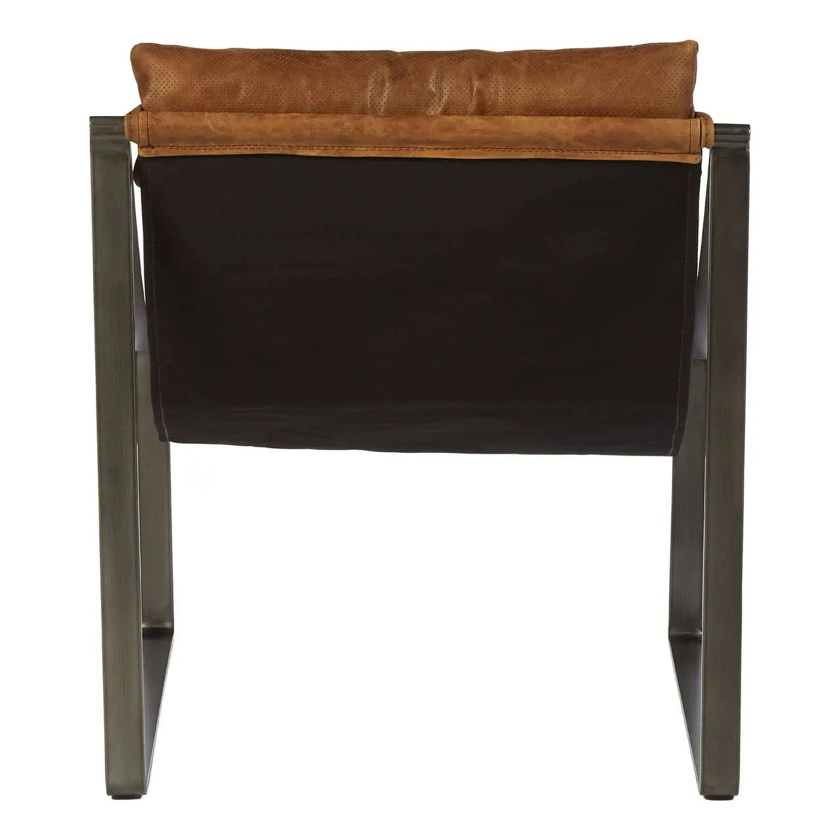 Esperance Living Hoxton Light Brown Leather Sling Chair House of Isabella UK