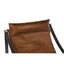 Esperance Living Hoxton Light Brown Leather Sling Chair House of Isabella UK