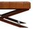 Esperance Living Inca Brown Leather Bench with Cedarwood Base House of Isabella UK