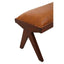 Esperance Living Inca Tan Leather Bench House of Isabella UK