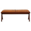 Esperance Living Inca Tan Leather Bench House of Isabella UK