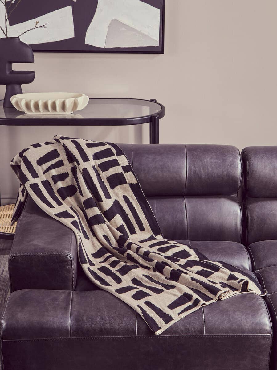 Esperance Living King Antique Black Left Arm Leather Modular Chaise Sofa House of Isabella UK