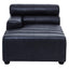 Esperance Living King Antique Black Left Arm Leather Modular Chaise Sofa House of Isabella UK