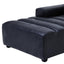 Esperance Living King Antique Black Left Arm Leather Modular Chaise Sofa House of Isabella UK