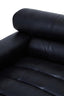 Esperance Living King Antique Black Left Arm Leather Modular Chaise Sofa House of Isabella UK