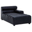 Esperance Living King Antique Black Right Arm Leather Modular Chaise Sofa House of Isabella UK
