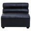 Esperance Living King Armless Antique Black Leather Modular Sofa Chair House of Isabella UK