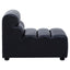 Esperance Living King Armless Antique Black Leather Modular Sofa Chair House of Isabella UK