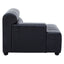 Esperance Living King Left Arm Antique Black Modular Leather Sofa House of Isabella UK