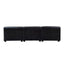 Esperance Living King Right Arm Antique Black Leather Modular Sofa House of Isabella UK