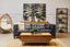 Esperance Living King Three Seater Modern Chesterfield Black Leather Sofa House of Isabella UK