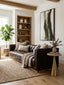 Esperance Living King Three Seater Modern Chesterfield Dark Brown Leather Sofa House of Isabella UK
