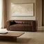 Esperance Living King Two Seater Antique Brown Leather Sofa House of Isabella UK