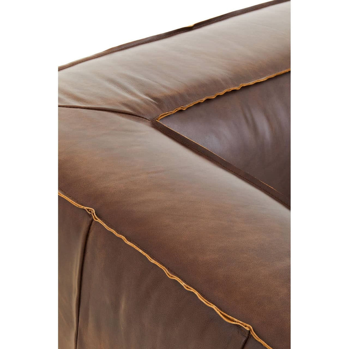 Esperance Living King Two Seater Antique Brown Leather Sofa House of Isabella UK