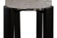 Esperance Living Palermo Black Marble Top and Acacia Wood Console Table House of Isabella UK