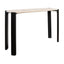 Esperance Living Palermo Cream Marble Top and Black Acacia Wood Console Table House of Isabella UK