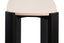 Esperance Living Palermo Cream Marble Top and Black Acacia Wood Console Table House of Isabella UK