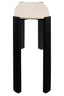 Esperance Living Palermo Cream Marble Top and Black Acacia Wood Console Table House of Isabella UK