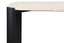 Esperance Living Palermo Travertine Top and Black Acacia Wood Console Table House of Isabella UK
