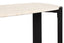 Esperance Living Palermo Travertine Top and Black Acacia Wood Console Table House of Isabella UK