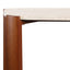 Esperance Living Palermo Travertine Top and Brown Acacia Wood Console Table House of Isabella UK