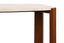 Esperance Living Palermo Travertine Top and Brown Acacia Wood Console Table House of Isabella UK