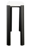 Esperance Living Palermo White Marble Top and Black Acacia Wood Console Table House of Isabella UK