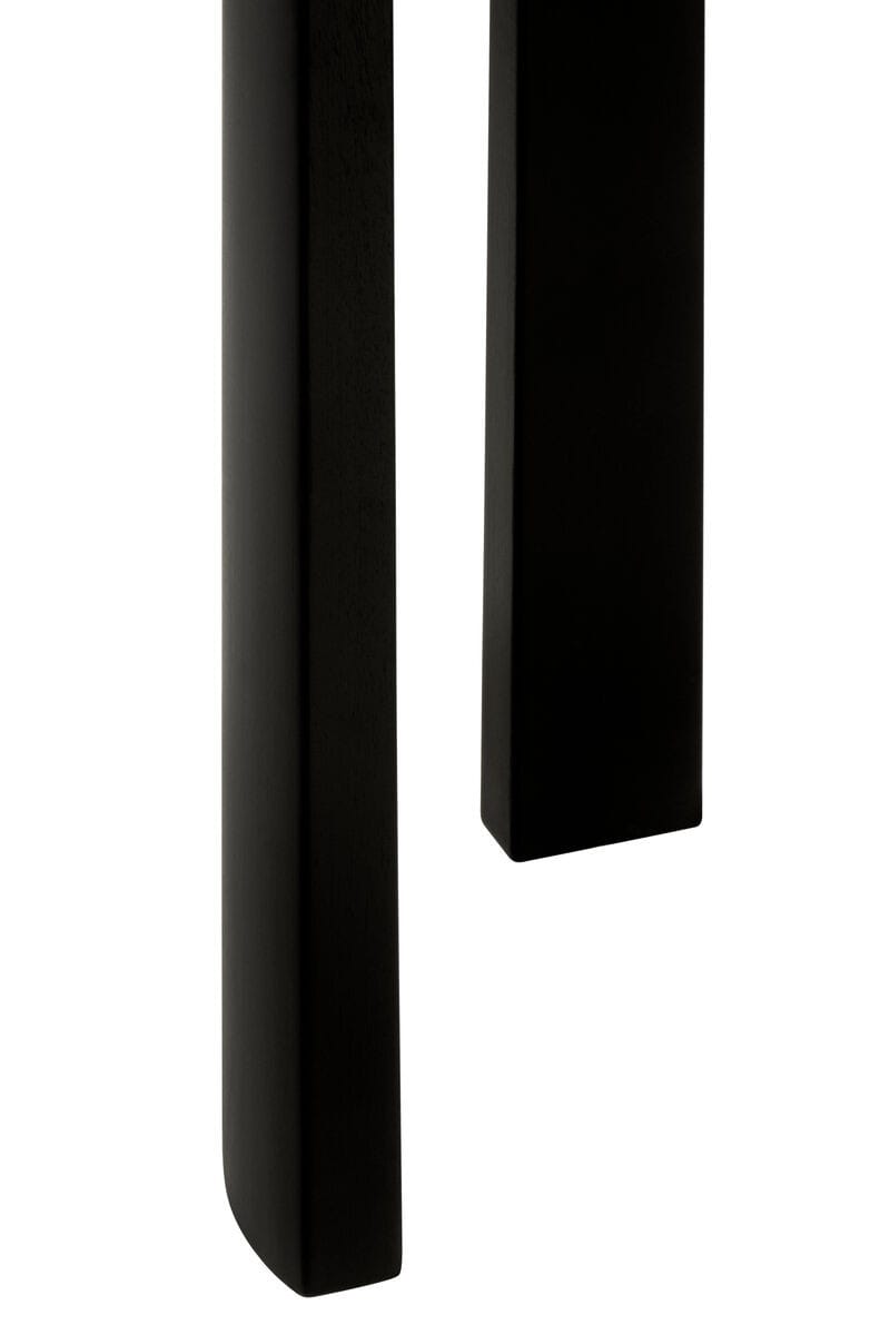 Esperance Living Palermo White Marble Top and Black Acacia Wood Console Table House of Isabella UK