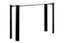 Esperance Living Palermo White Marble Top and Black Acacia Wood Console Table House of Isabella UK