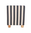 Esperance Living Parlan Black and White Stripe Armless Chair with Wooden Feet House of Isabella UK