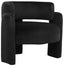Esperance Living Parux Black Velvet Curved Chair House of Isabella UK