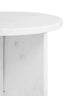 Esperance Living Savio Round White Marble Side Table House of Isabella UK
