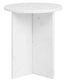 Esperance Living Savio Round White Marble Side Table House of Isabella UK