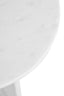 Esperance Living Savio Round White Marble Side Table House of Isabella UK