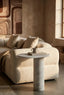 Esperance Living Savio White Marble Side Table House of Isabella UK