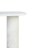 Esperance Living Savio White Marble Side Table House of Isabella UK