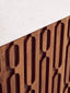 Esperance Living Torcino Mango Wood Carved Design Marble Top Three Door Sideboard House of Isabella UK