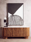 Esperance Living Torcino Mango Wood Carved Design Marble Top Three Door Sideboard House of Isabella UK
