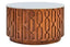 Esperance Living Torcino Marble and Carved Mango Wood Round Coffee Table House of Isabella UK