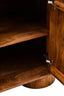 Esperance Living Torcino Marble and Carved Mango Wood Two Door Sideboard House of Isabella UK