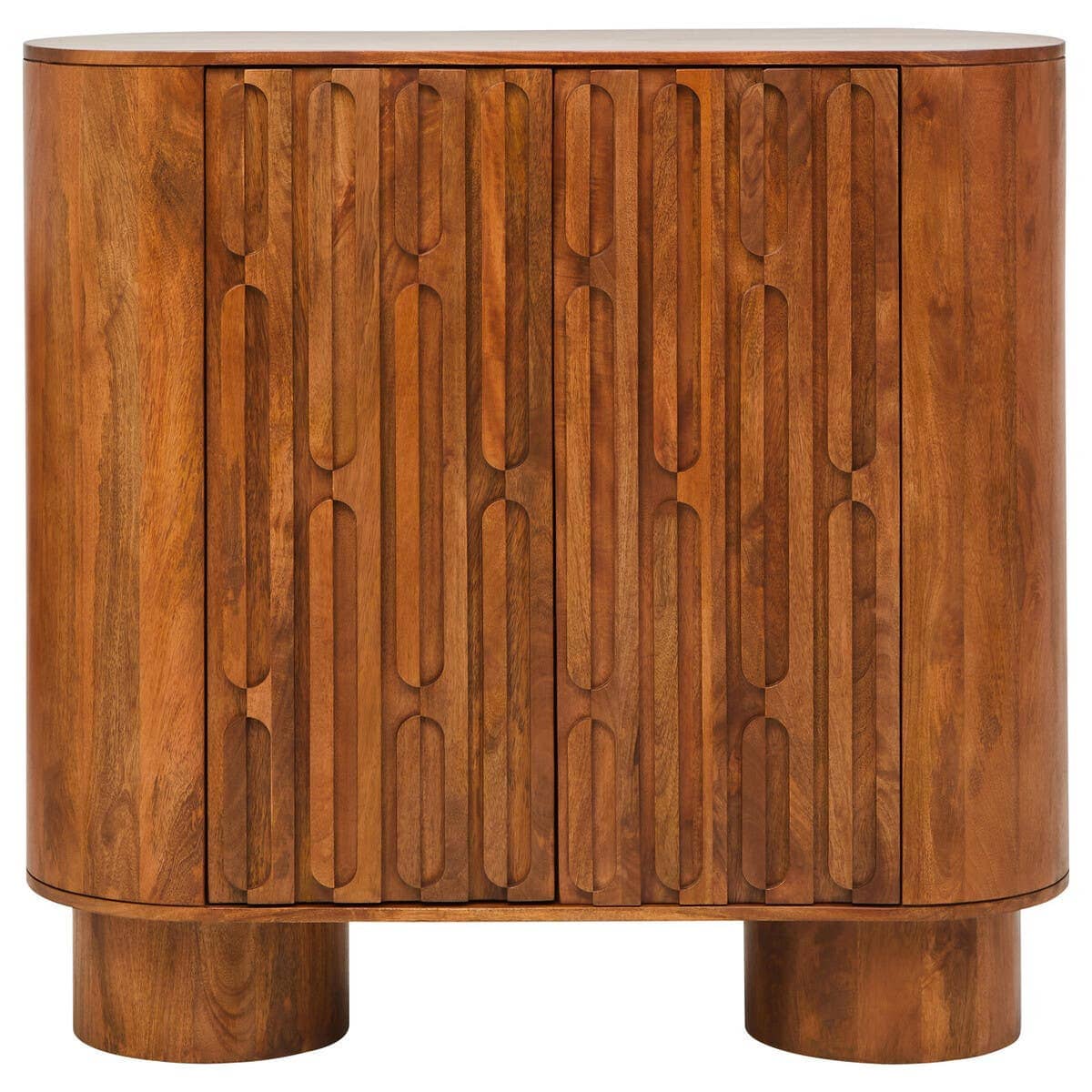 Esperance Living Torcino Two Door Brown Mango Wood Cabinet House of Isabella UK