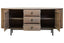Esperance Living Torello Two Door Three Drawer Grey Mango Wood Sideboard House of Isabella UK