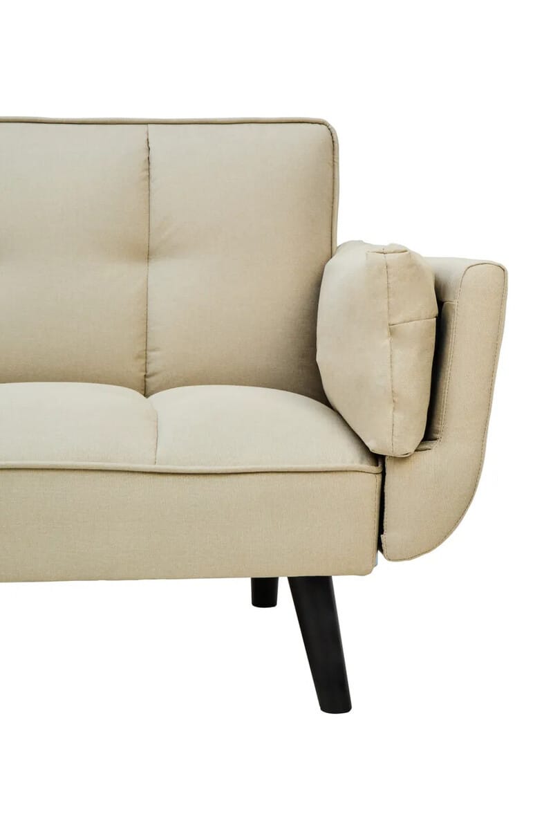 Esperance Living Valerie 3 Seat Beige Sofa Bed House of Isabella UK