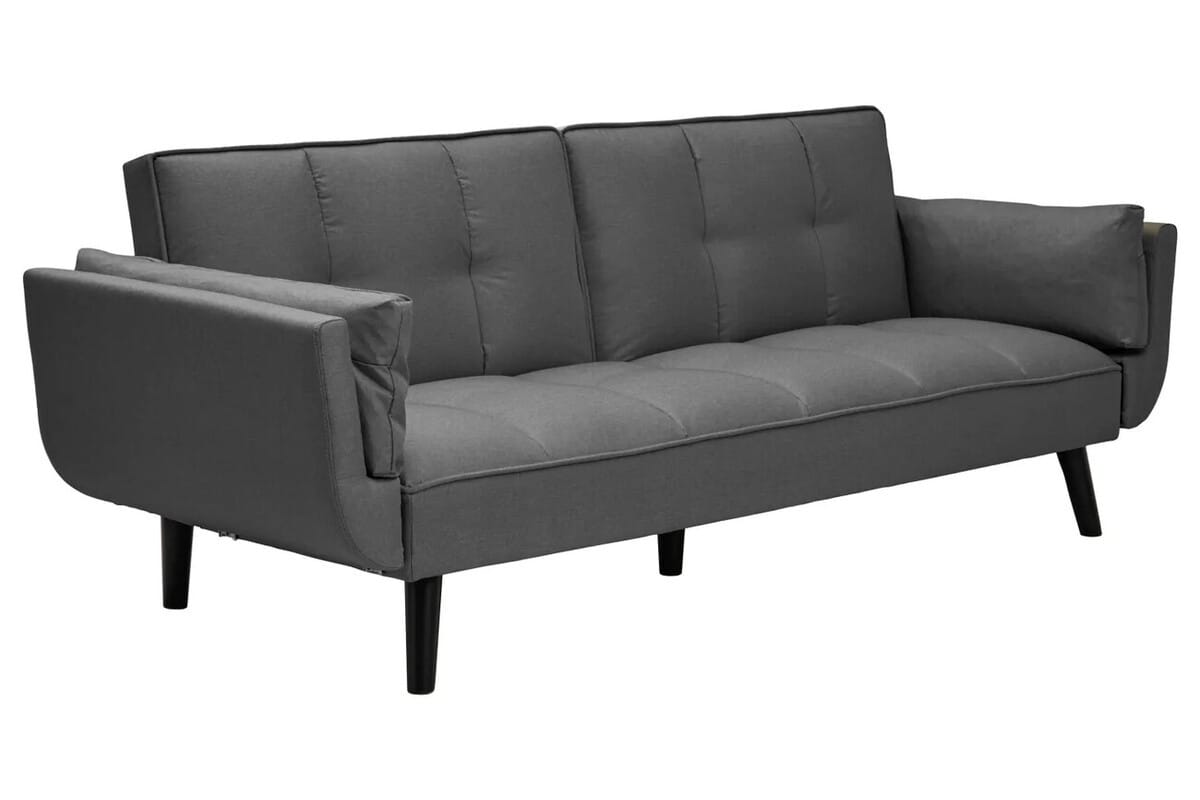 Esperance Living Valerie 3 Seat Dark Grey Sofa Bed House of Isabella UK